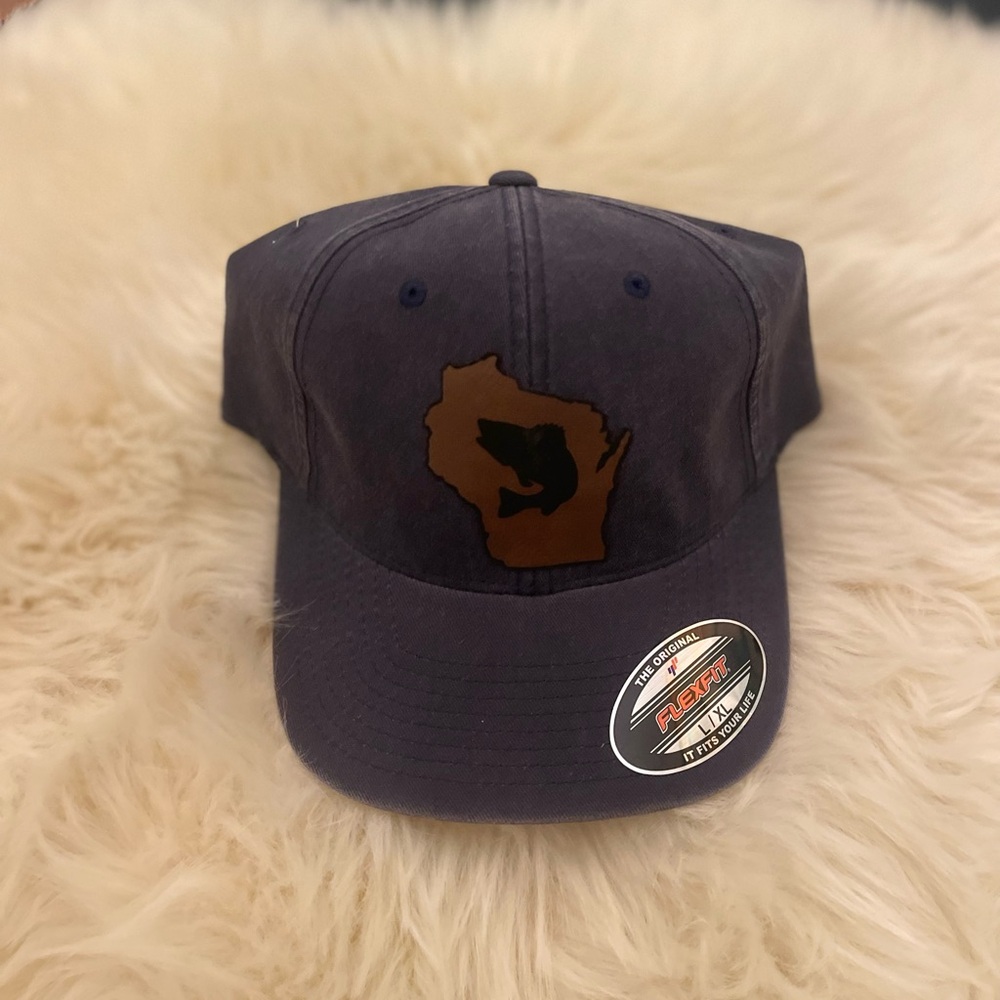 Port Authority Grey Wisconsin Fish Hat